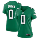 Zennovawear Marquise Brown Philadelphia Eagles Women's Alternate Game Jersey - Kelly Green