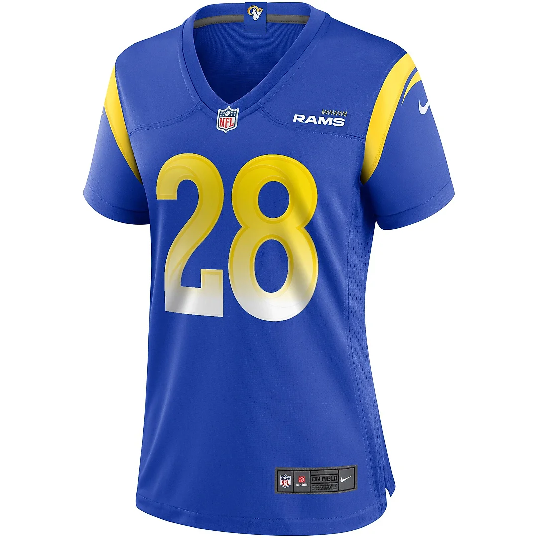 Zennovawear Marshall Faulk Los Angeles Rams Women's Game Retired Player Jersey - Royal