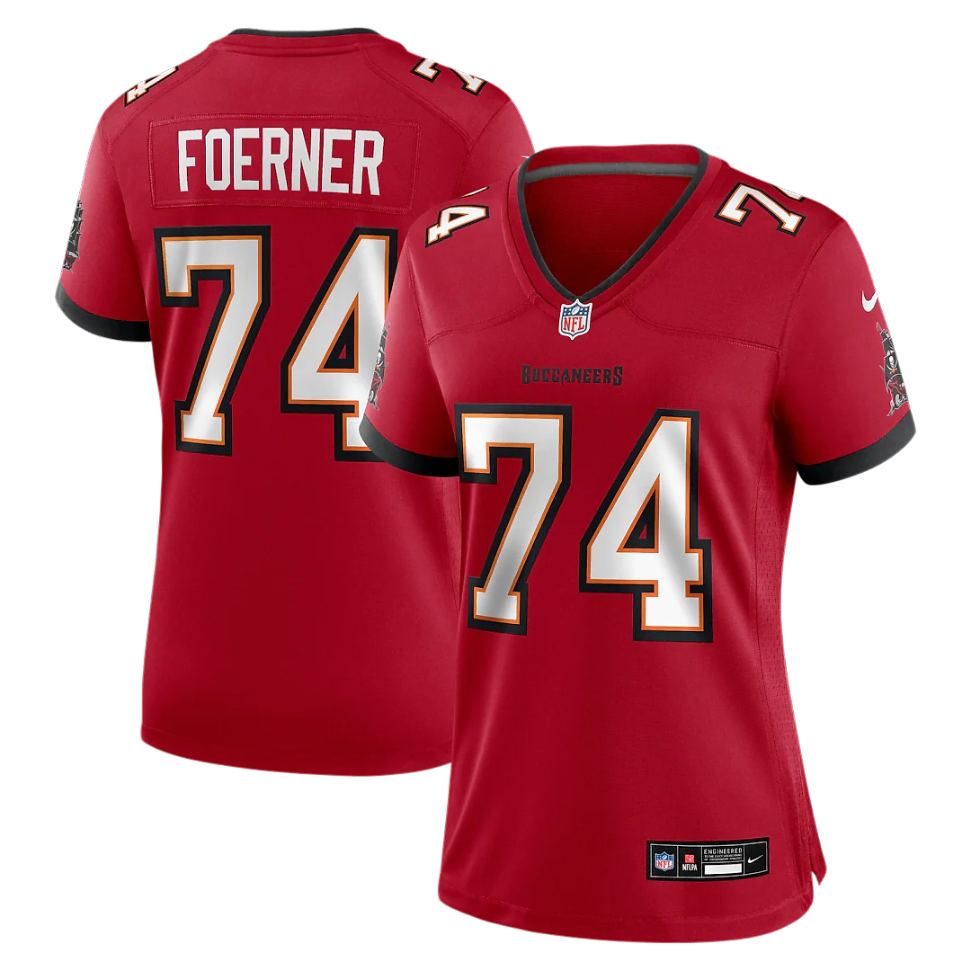 Zennovawear Marshall Foerner Tampa Bay Buccaneers Women's Team Game Jersey - Red