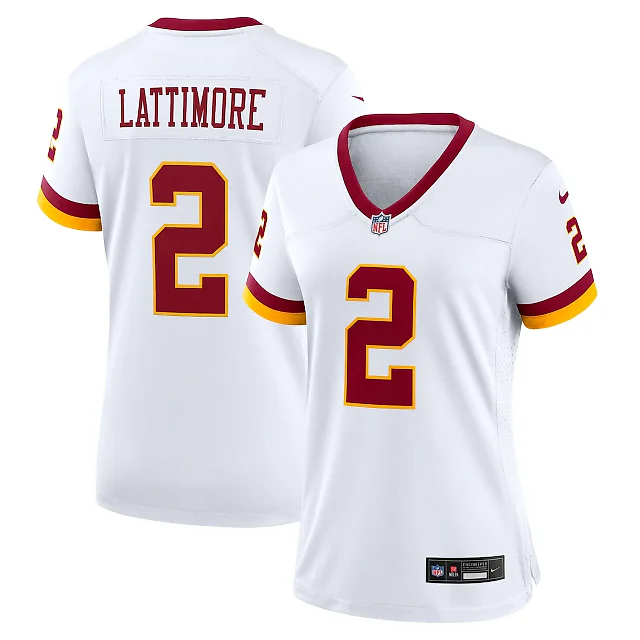 Zennovawear Marshon Lattimore Washington Commanders Women's Game Super Bowl Era Jersey - White