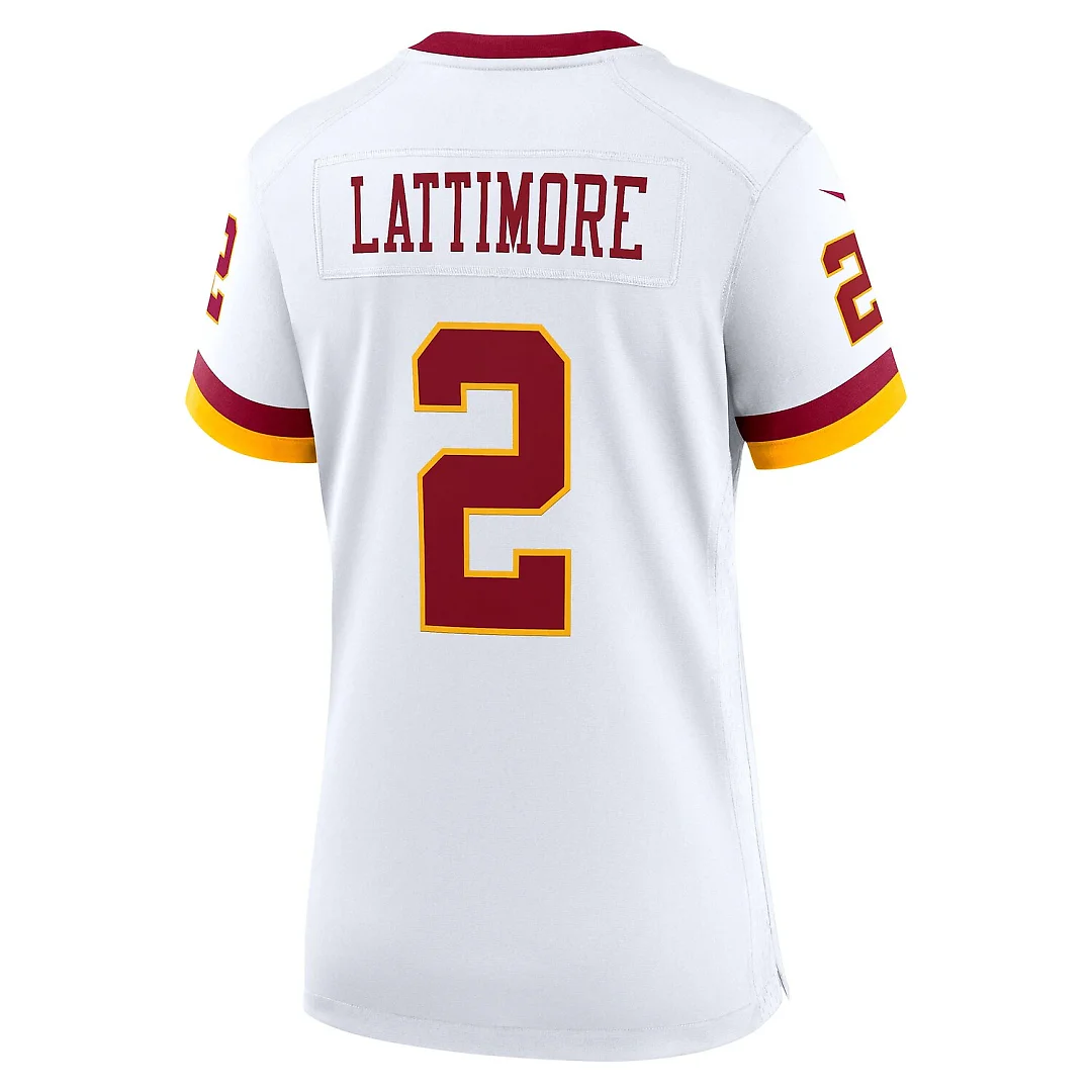 Zennovawear Marshon Lattimore Washington Commanders Women's Game Super Bowl Era Jersey - White