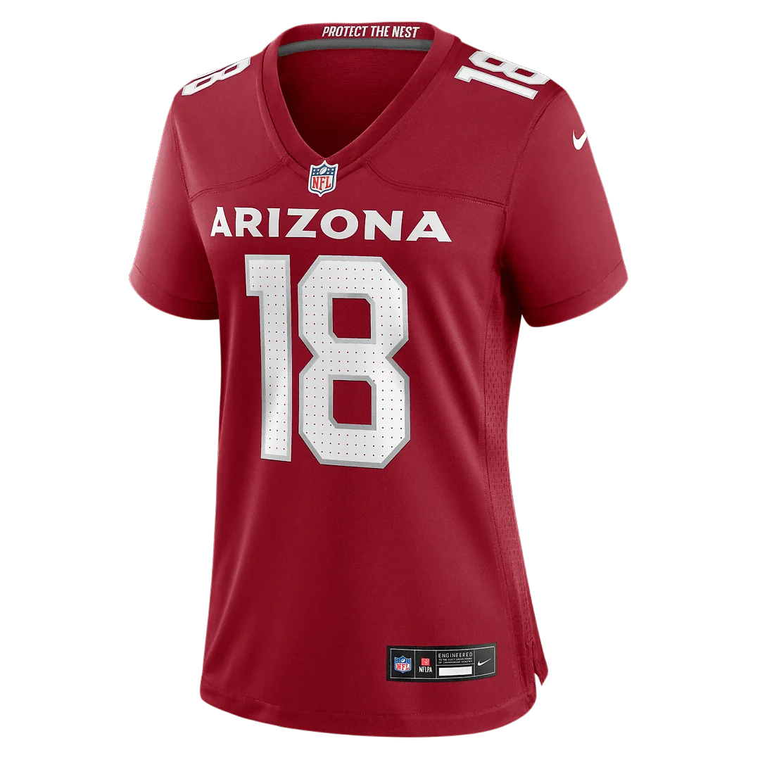 Zennovawear Marvin Harrison Jr. Arizona Cardinals Women's Player Game Jersey - Cardinal