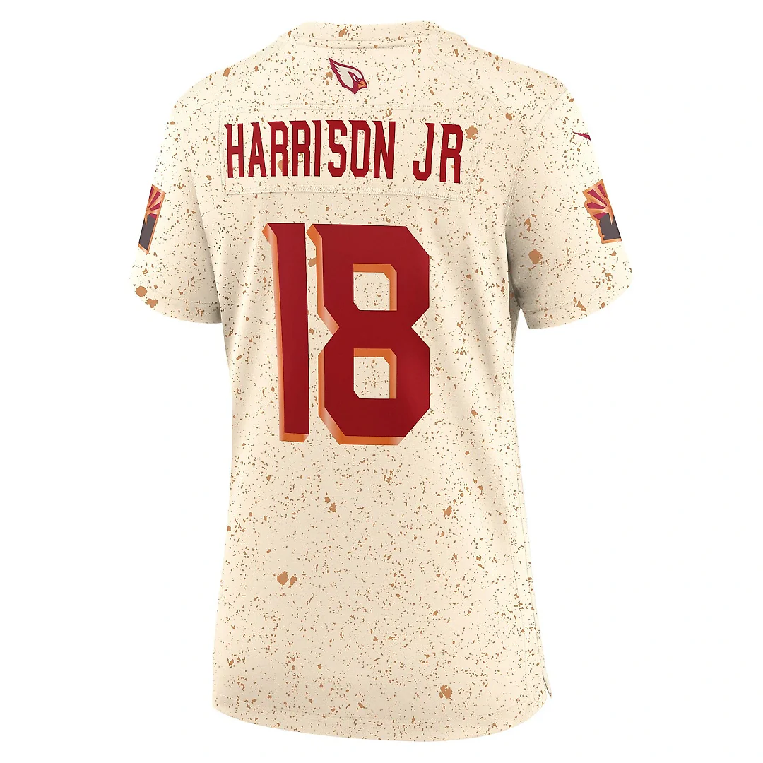 Zennovawear Marvin Harrison Jr. Arizona Cardinals Women's 2025 Rivalries Collection Game Jersey - Natural