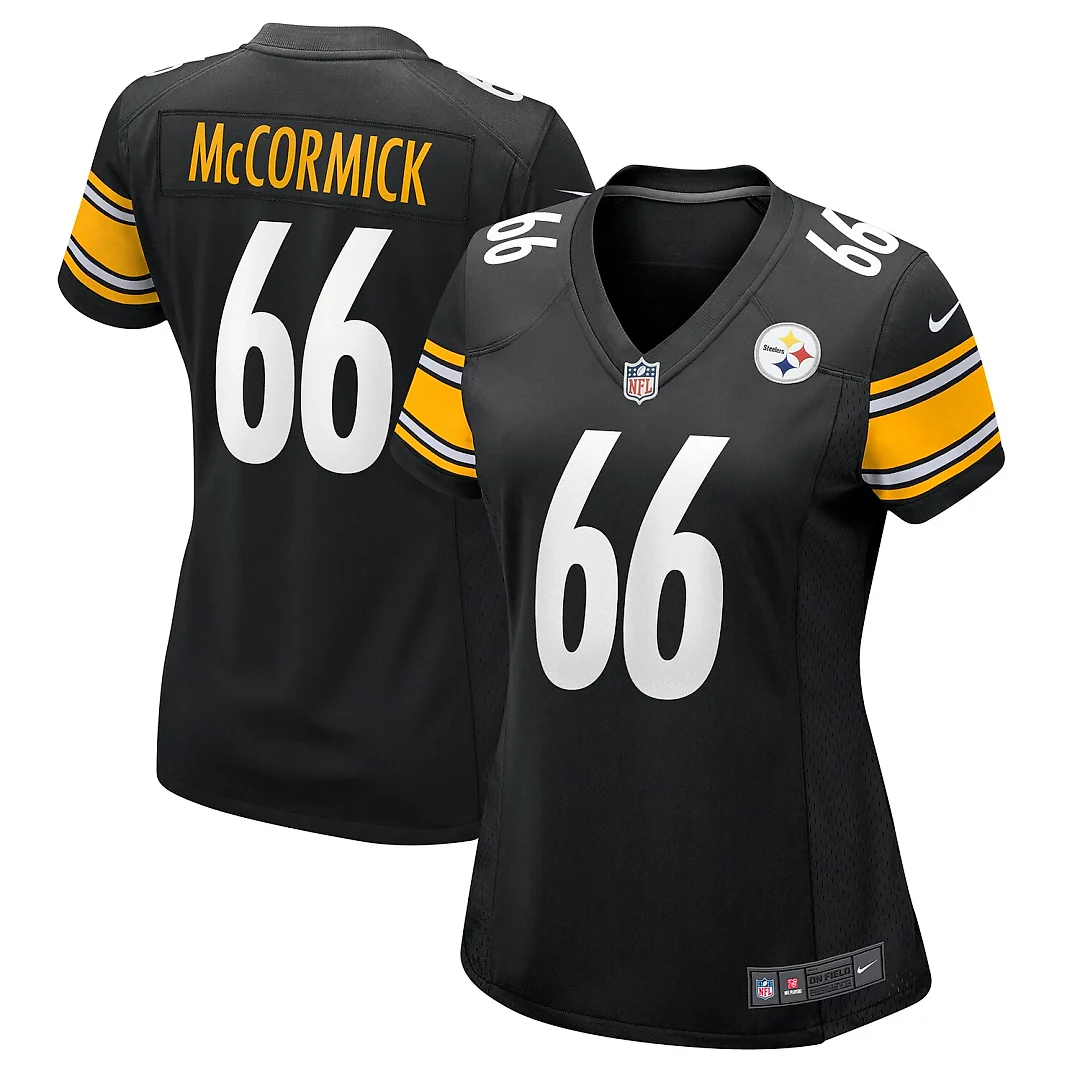 Zennovawear Mason McCormick Pittsburgh Steelers Women's Team Game Jersey - Black