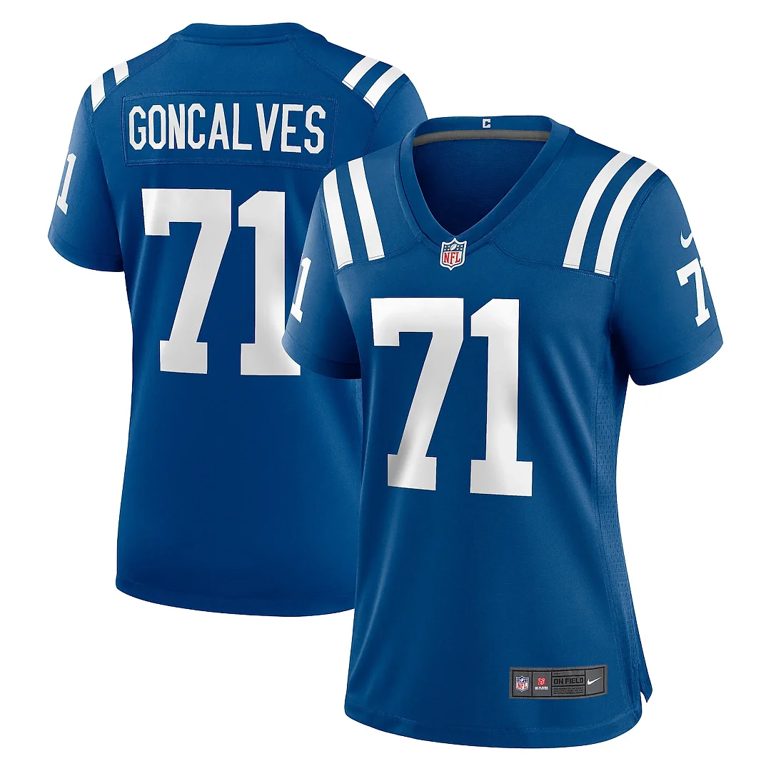 Zennovawear Matt Goncalves Indianapolis Colts Women's Game Jersey - Royal