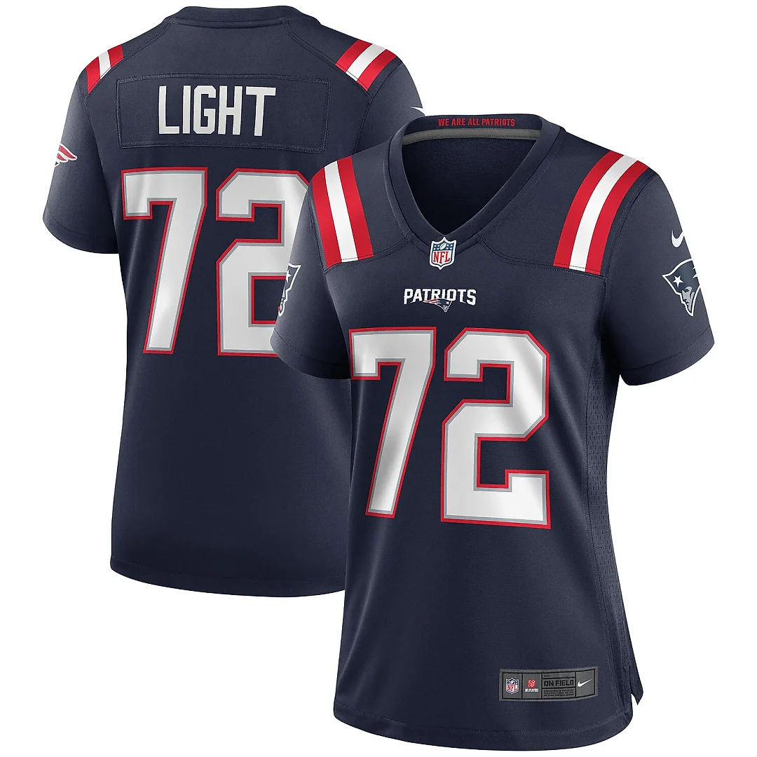 Zennovawear Matt Light New England Patriots Women's Game Retired Player Jersey - Navy
