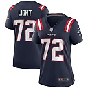 Zennovawear Matt Light New England Patriots Women's Game Retired Player Jersey - Navy