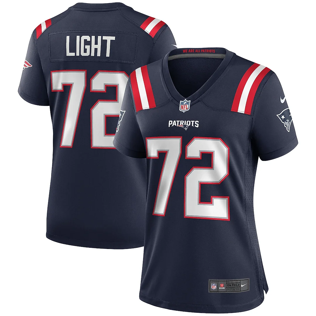 Zennovawear Matt Light New England Patriots Women's Game Retired Player Jersey - Navy