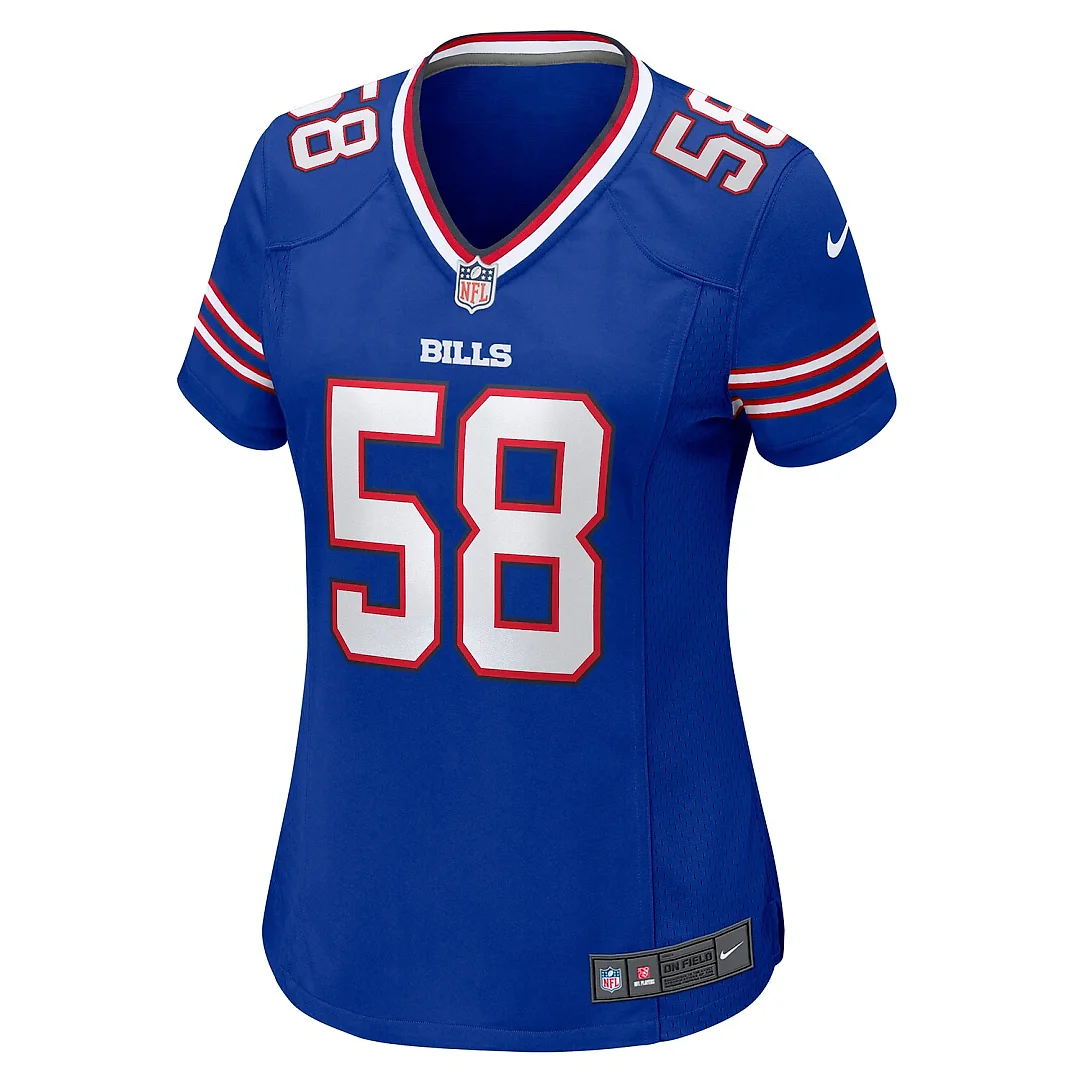Zennovawear Matt Milano Buffalo Bills Women's Game Jersey - Royal
