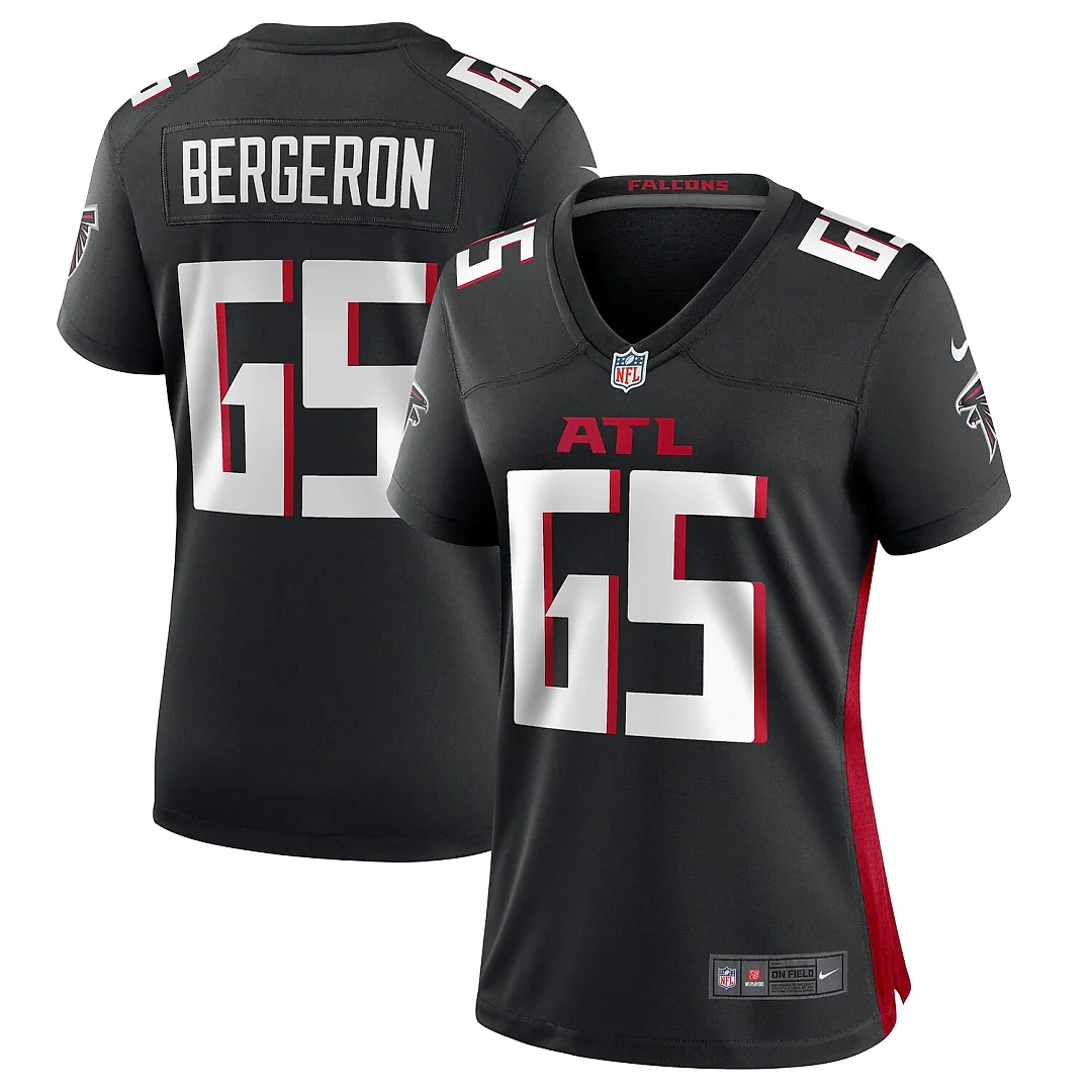 Zennovawear Matthew Bergeron Atlanta Falcons Women's Team Game Jersey - Black
