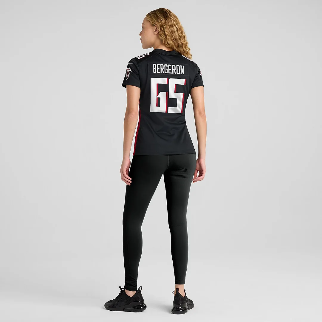 Zennovawear Matthew Bergeron Atlanta Falcons Women's Team Game Jersey - Black