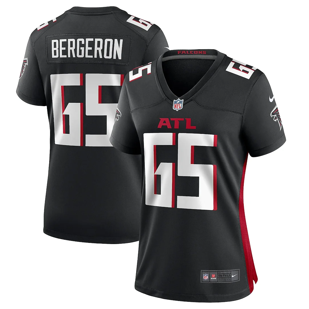 Zennovawear Matthew Bergeron Atlanta Falcons Women's Team Game Jersey - Black