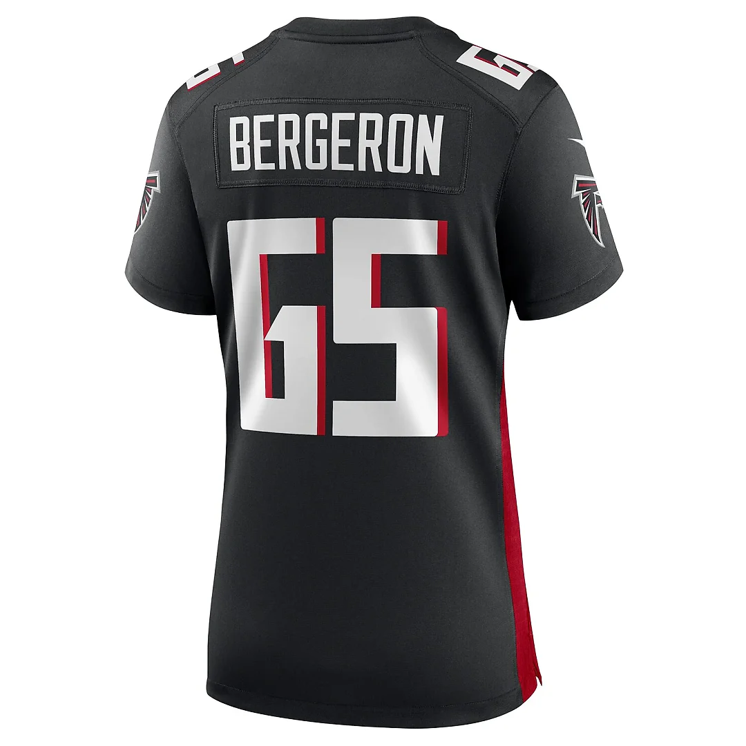 Zennovawear Matthew Bergeron Atlanta Falcons Women's Team Game Jersey - Black