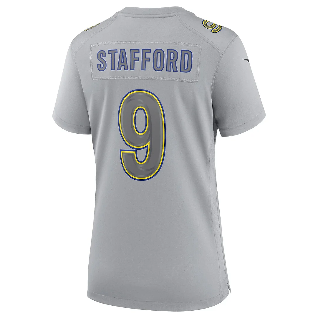 Zennovawear Matthew Stafford Los Angeles Rams Women's Atmosphere Fashion Game Jersey - Gray