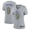 Zennovawear Matthew Stafford Los Angeles Rams Women's Atmosphere Fashion Game Jersey - Gray