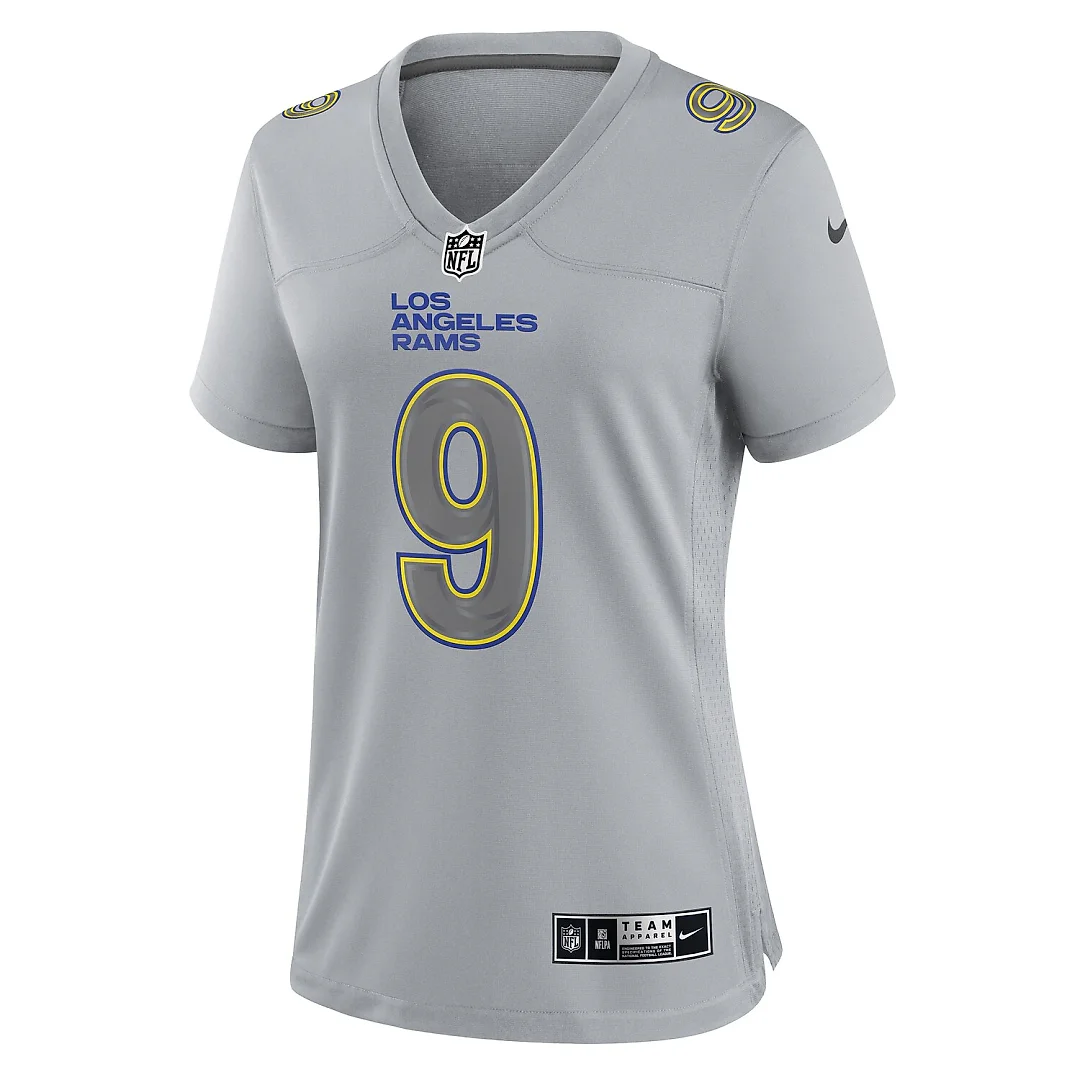 Zennovawear Matthew Stafford Los Angeles Rams Women's Atmosphere Fashion Game Jersey - Gray