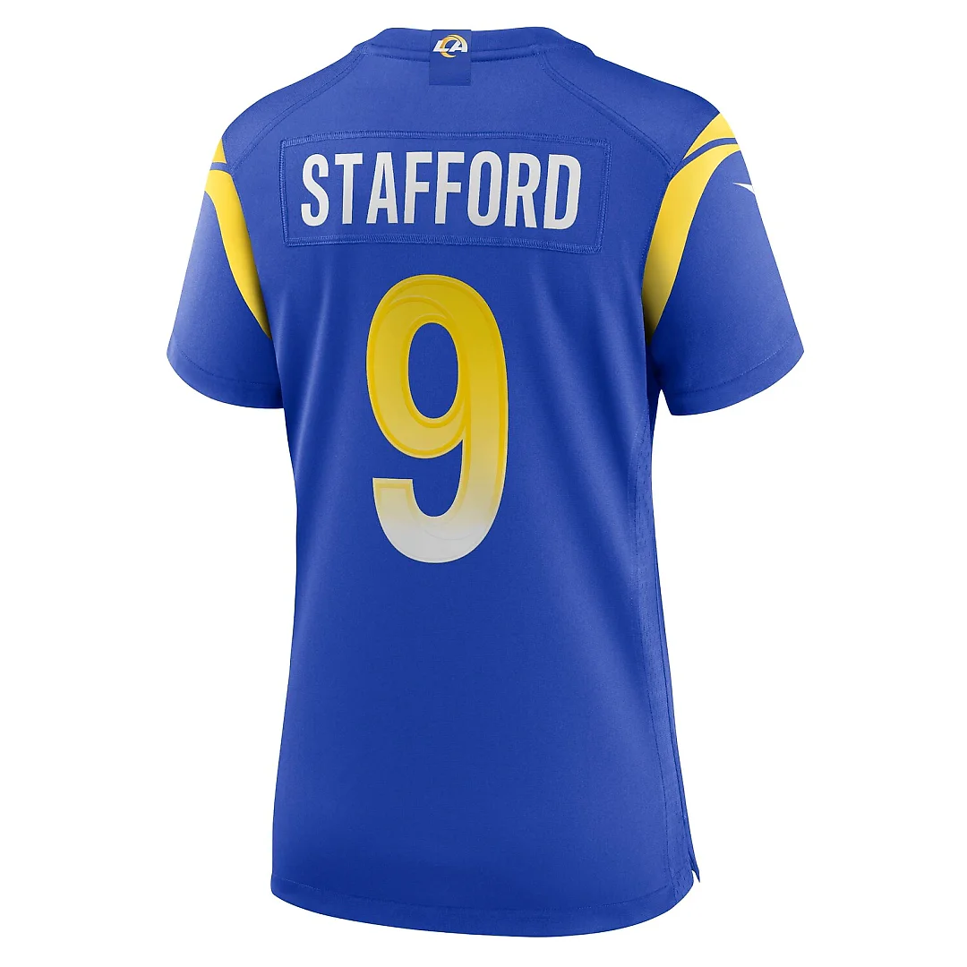 Zennovawear Matthew Stafford Los Angeles Rams Women's Player Jersey - Royal
