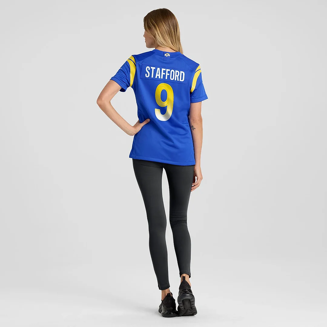 Zennovawear Matthew Stafford Los Angeles Rams Women's Player Jersey - Royal