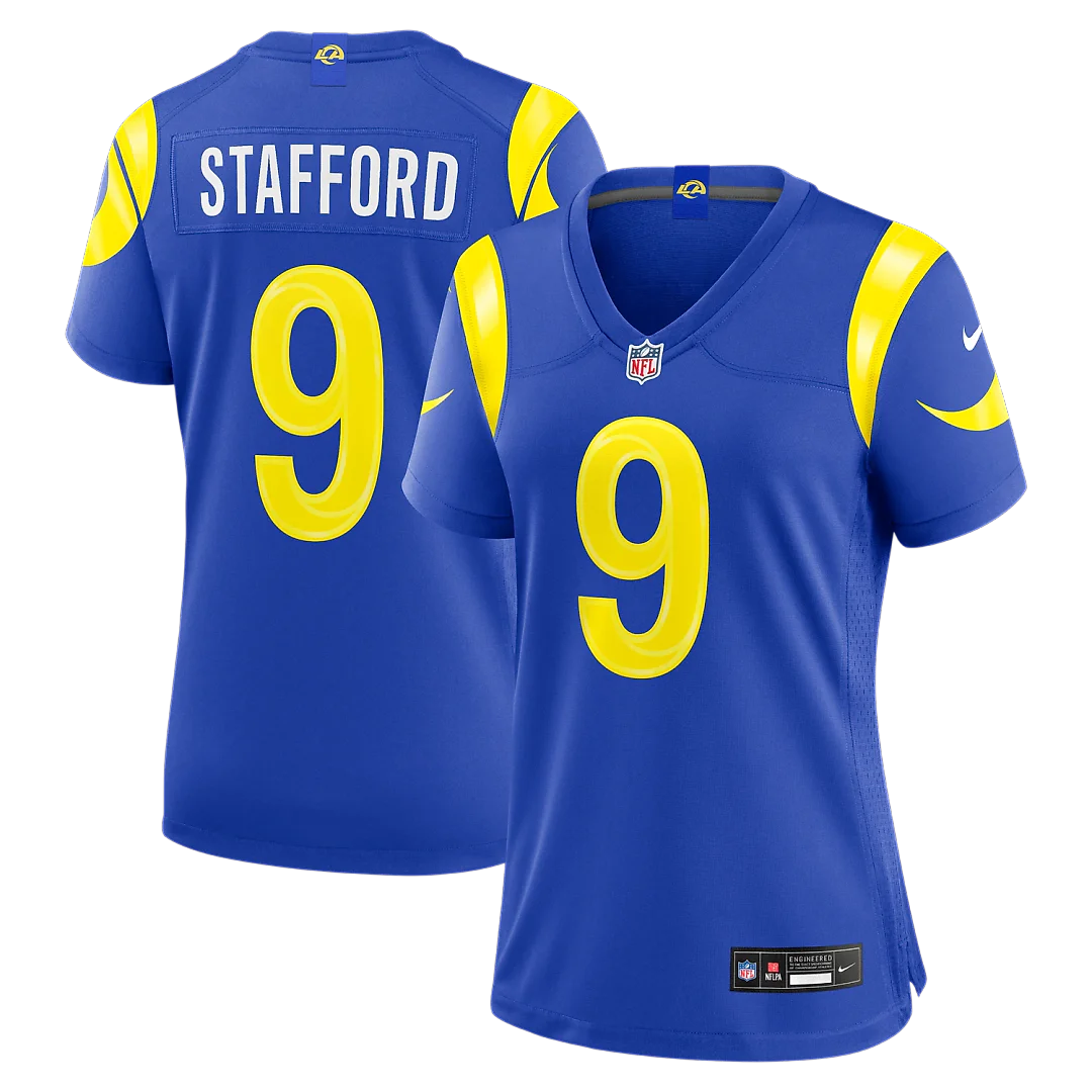 Zennovawear Matthew Stafford Los Angeles Rams Women's Game Jersey - Royal