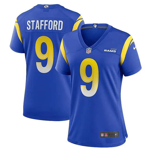 Zennovawear Matthew Stafford Los Angeles Rams Women's Player Jersey - Royal