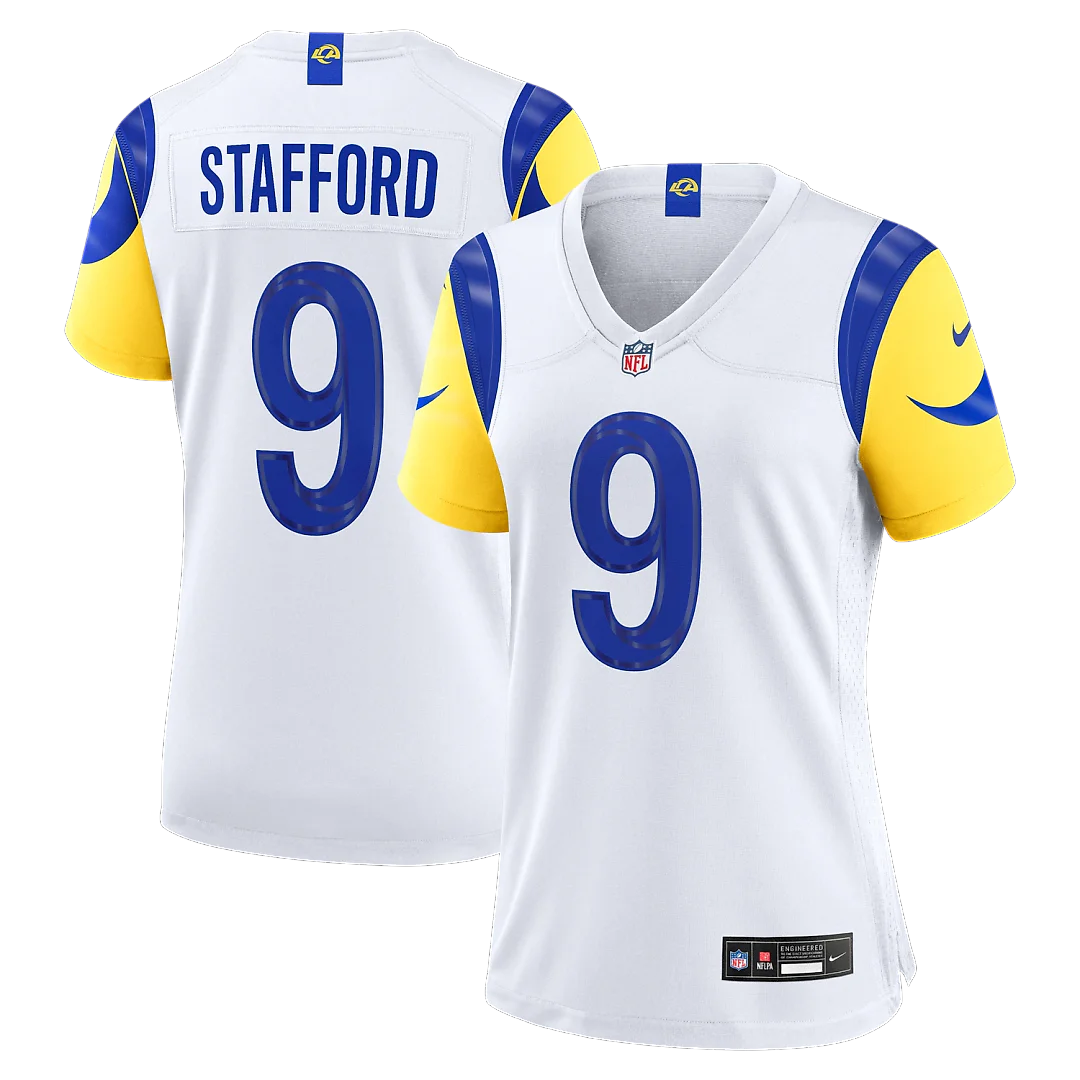 Zennovawear Matthew Stafford Los Angeles Rams Women's Game Jersey - White