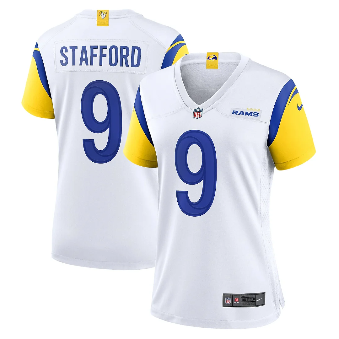 Zennovawear Matthew Stafford Los Angeles Rams Women's Player Jersey - White