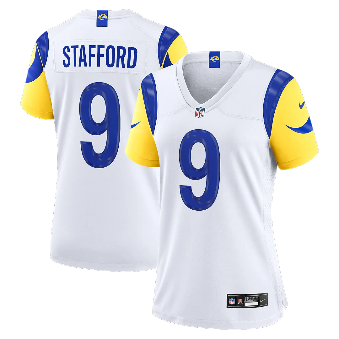 Zennovawear Matthew Stafford Los Angeles Rams Women's Game Jersey - White