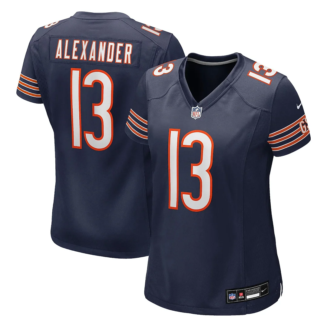 Zennovawear Maurice Alexander Chicago Bears Women's Team Game Jersey - Navy