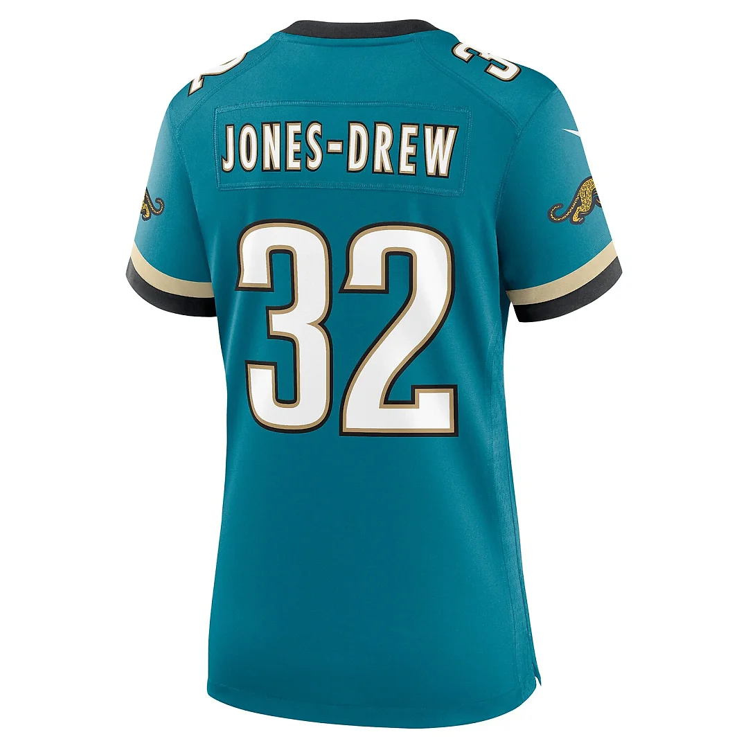 Zennovawear Maurice Jones-Drew Jacksonville Jaguars Women's Prowler Throwback Retired Player Game Jersey - Teal