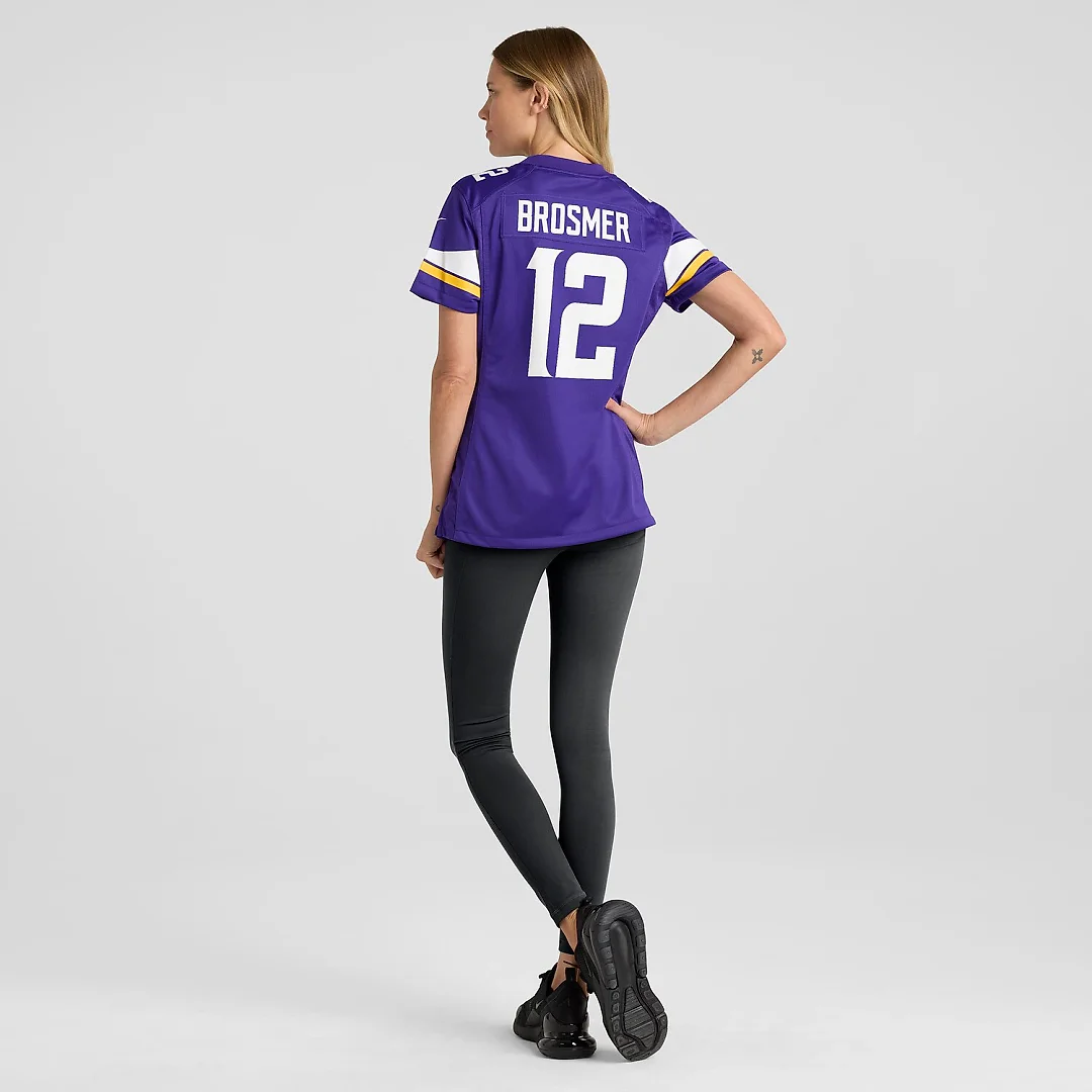 Zennovawear Max Brosmer Minnesota Vikings Women's Team Game Jersey - Purple