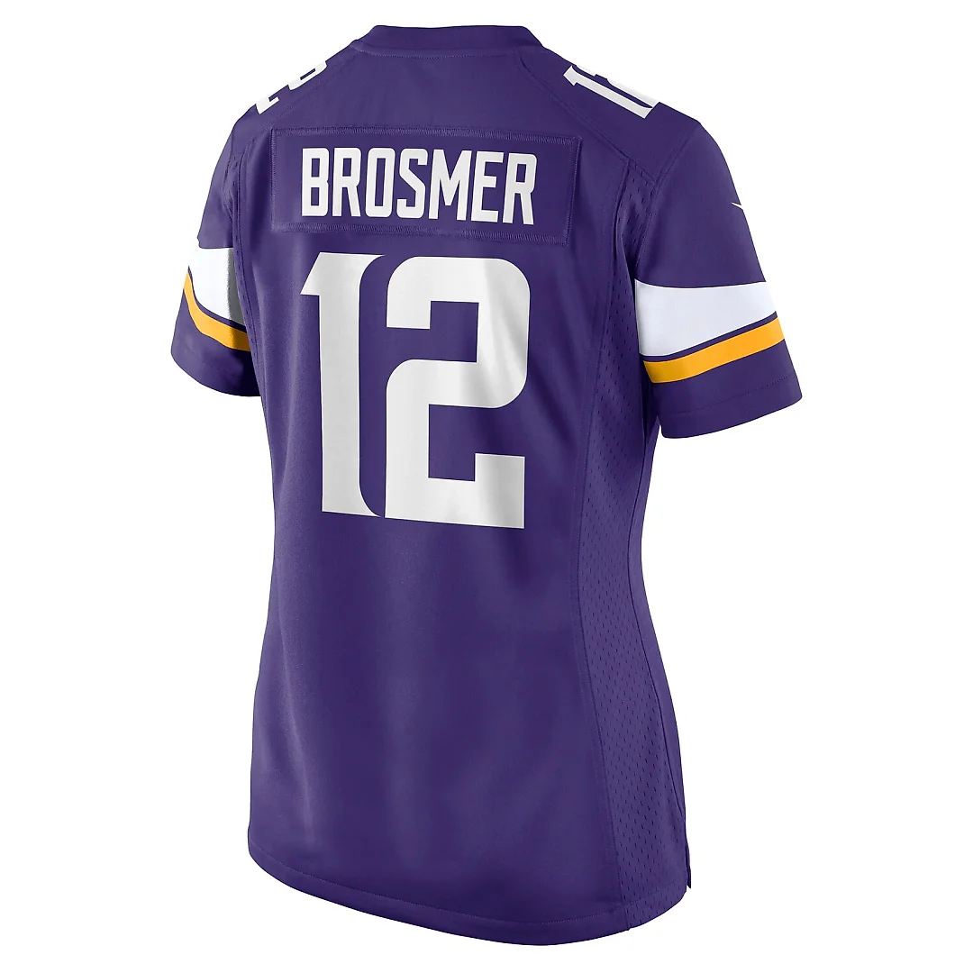 Zennovawear Max Brosmer Minnesota Vikings Women's Team Game Jersey - Purple