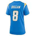 Zennovawear Max Duggan Los Angeles Chargers Women's Team Game Jersey - Powder Blue