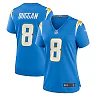 Zennovawear Max Duggan Los Angeles Chargers Women's Team Game Jersey - Powder Blue