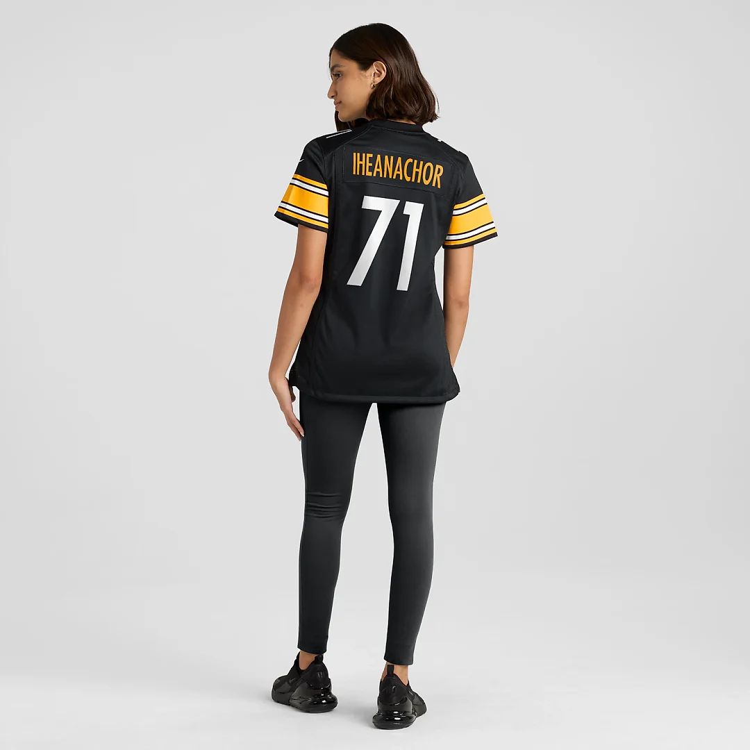 Zennovawear Max Iheanachor Pittsburgh Steelers Women's Team Game Jersey - Black