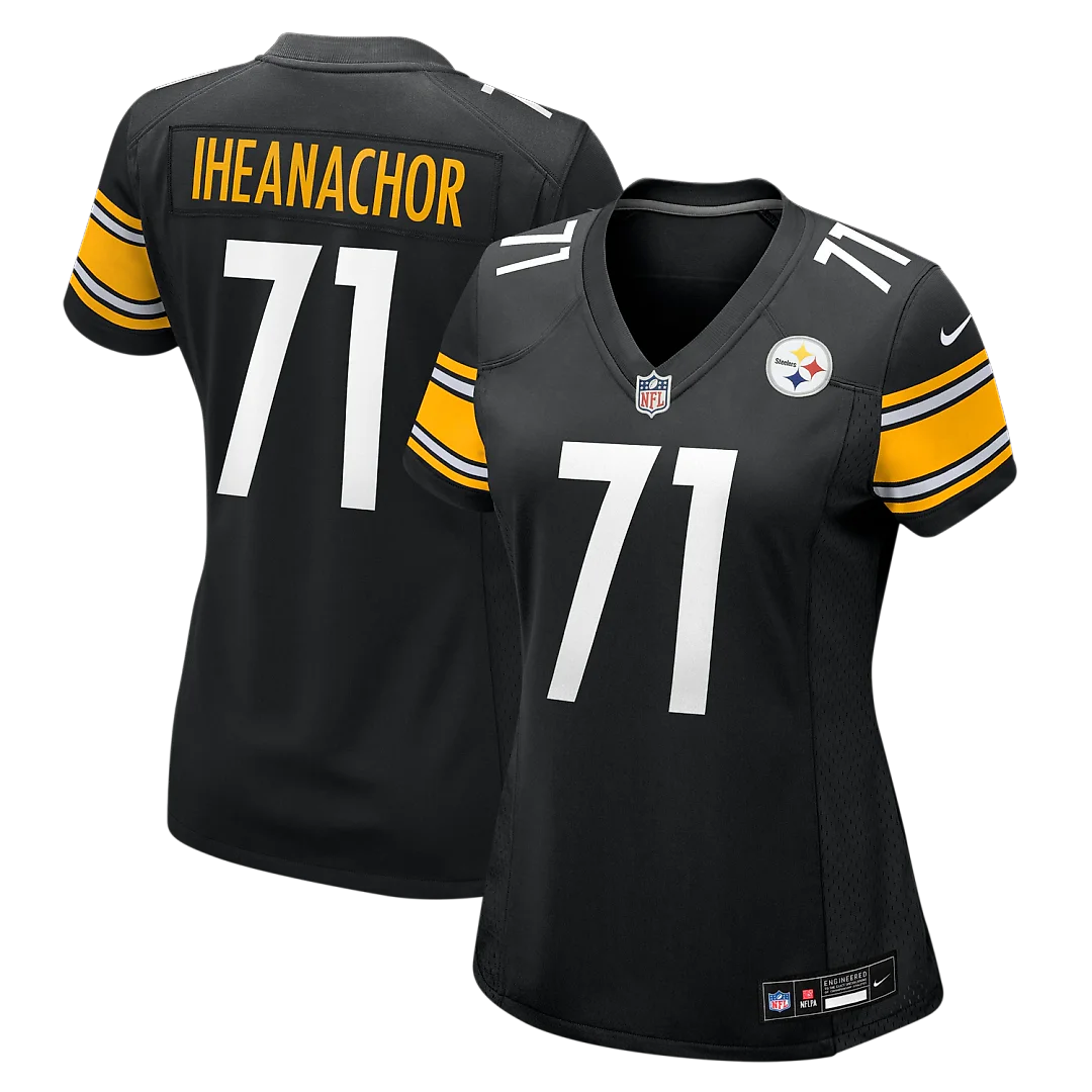 Zennovawear Max Iheanachor Pittsburgh Steelers Women's Team Game Jersey - Black