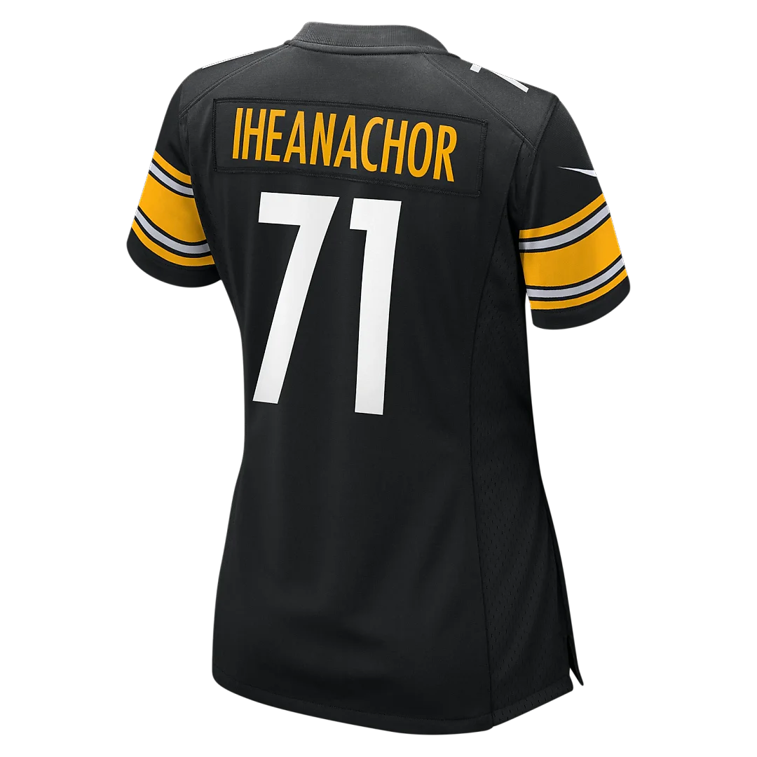 Zennovawear Max Iheanachor Pittsburgh Steelers Women's Team Game Jersey - Black