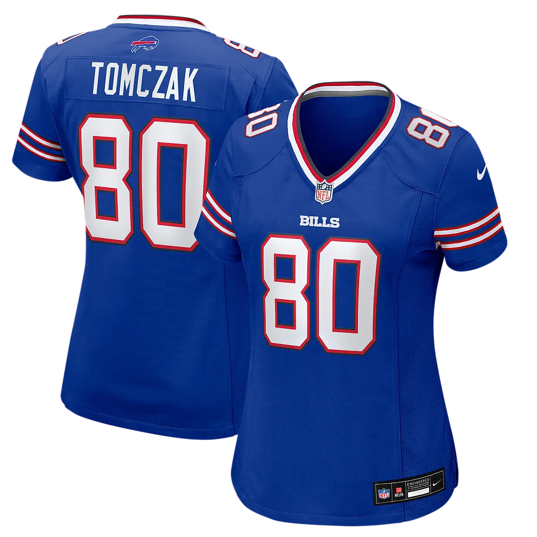 Zennovawear Max Tomczak Buffalo Bills Women's Team Game Jersey - Royal