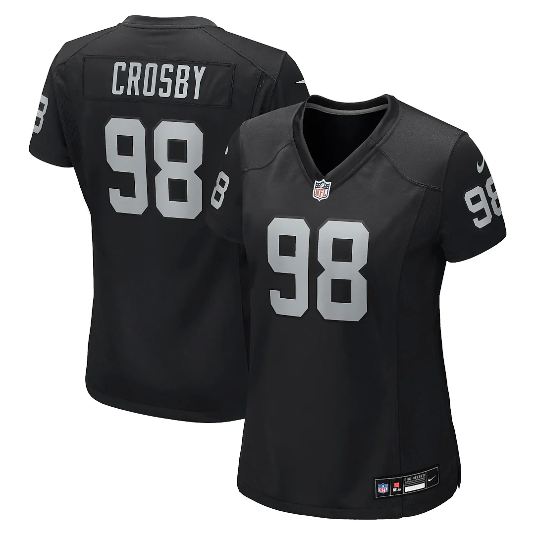Zennovawear Maxx Crosby Las Vegas Raiders Women's Jersey - Black
