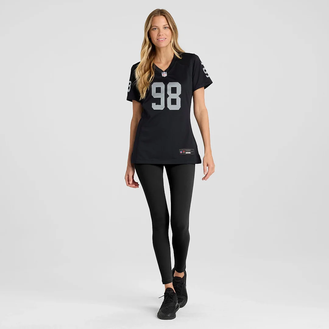 Zennovawear Maxx Crosby Las Vegas Raiders Women's Jersey - Black