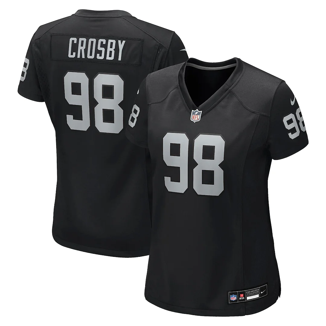 Zennovawear Maxx Crosby Las Vegas Raiders Women's Jersey - Black