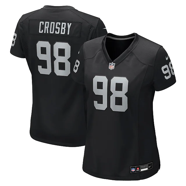 Zennovawear Maxx Crosby Las Vegas Raiders Women's Jersey - Black
