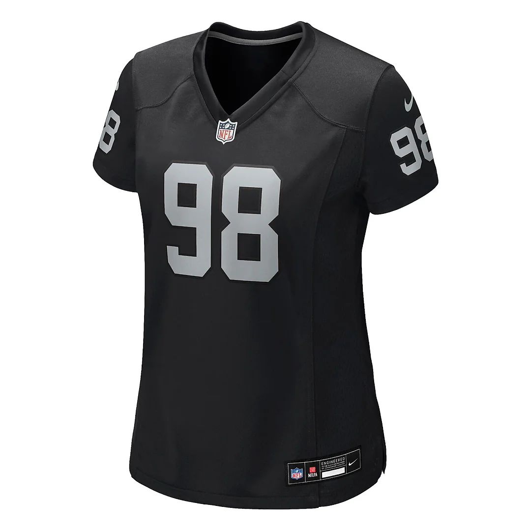 Zennovawear Maxx Crosby Las Vegas Raiders Women's Jersey - Black