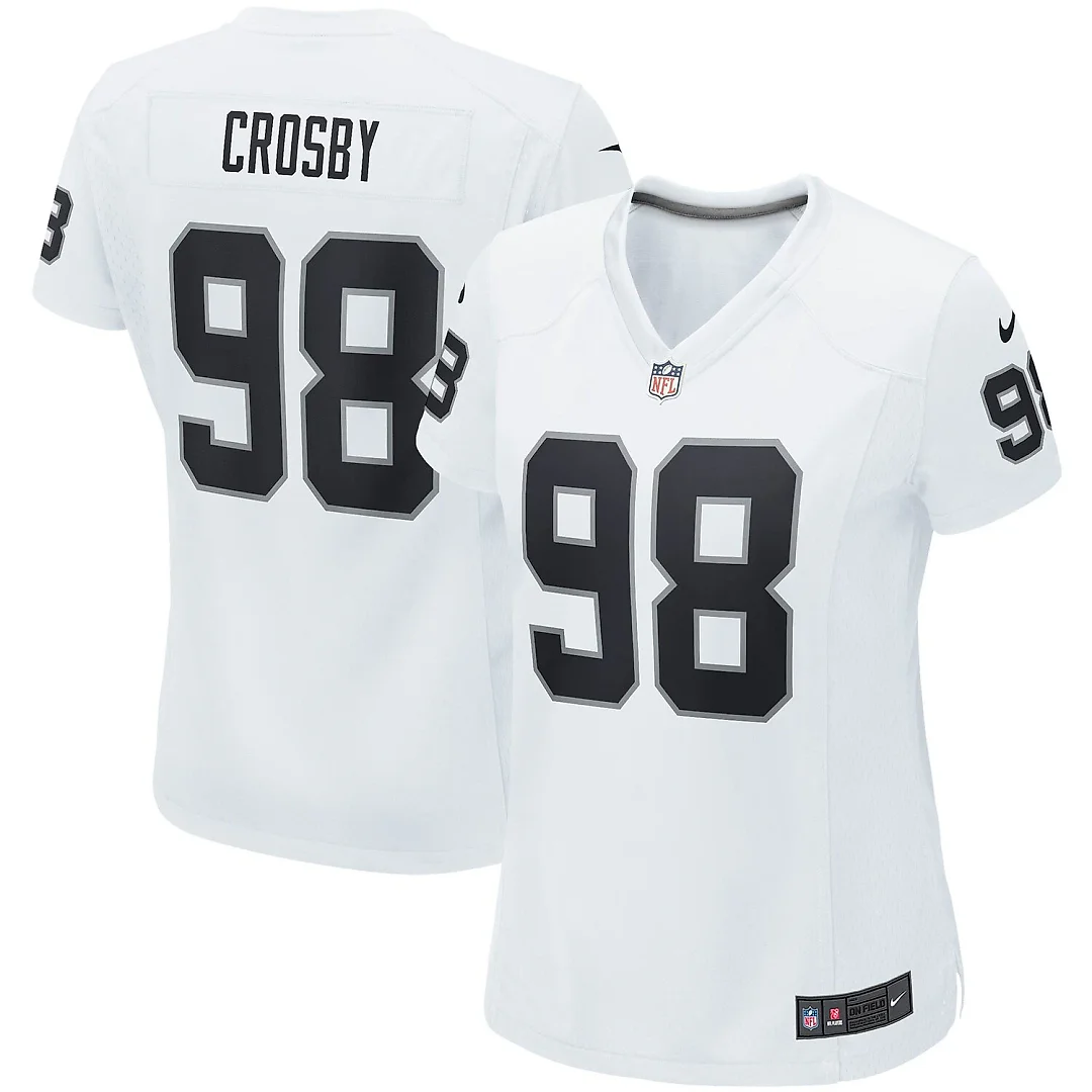 Zennovawear Maxx Crosby Las Vegas Raiders Women's Game Jersey - White