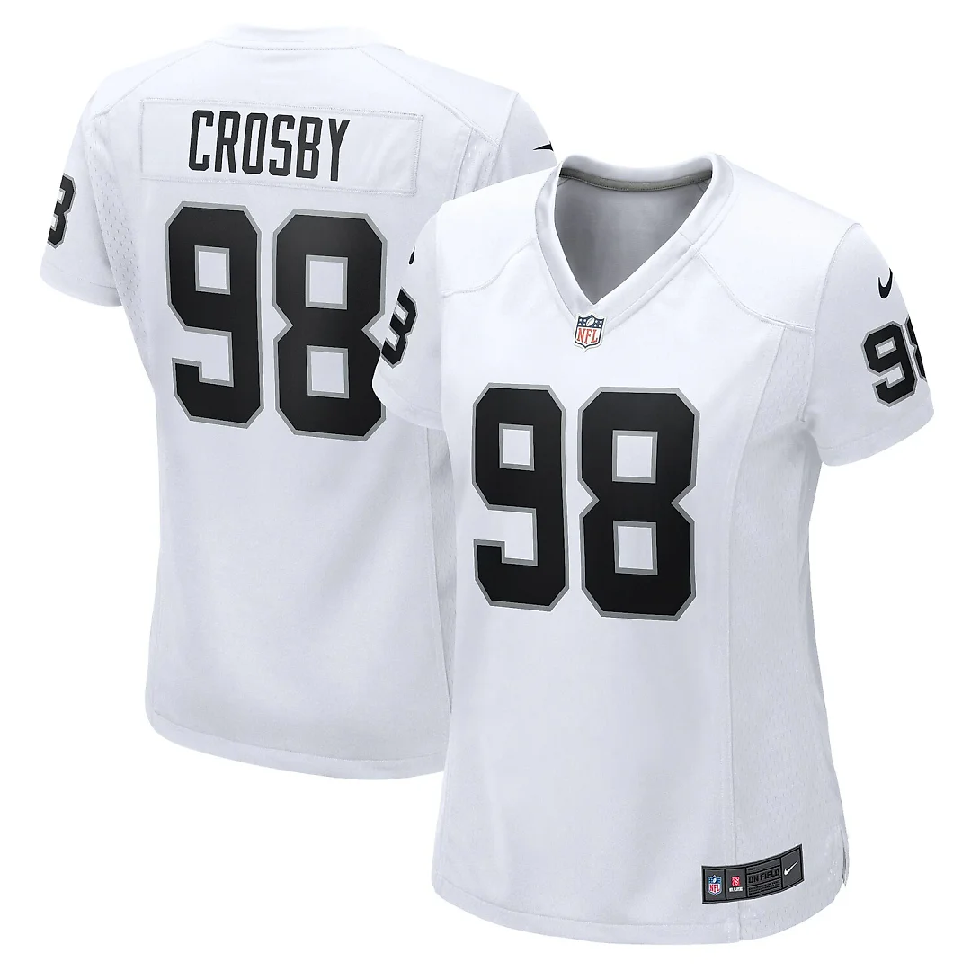 Zennovawear Maxx Crosby Las Vegas Raiders Women's Game Jersey - White