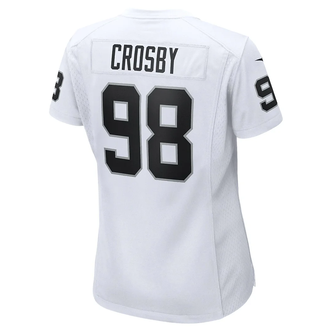 Zennovawear Maxx Crosby Las Vegas Raiders Women's Game Jersey - White