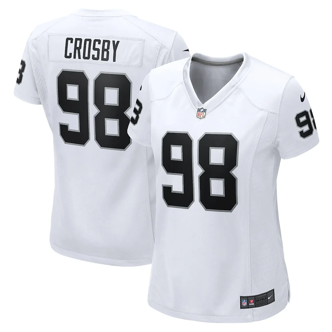Zennovawear Maxx Crosby Las Vegas Raiders Women's Game Jersey - White