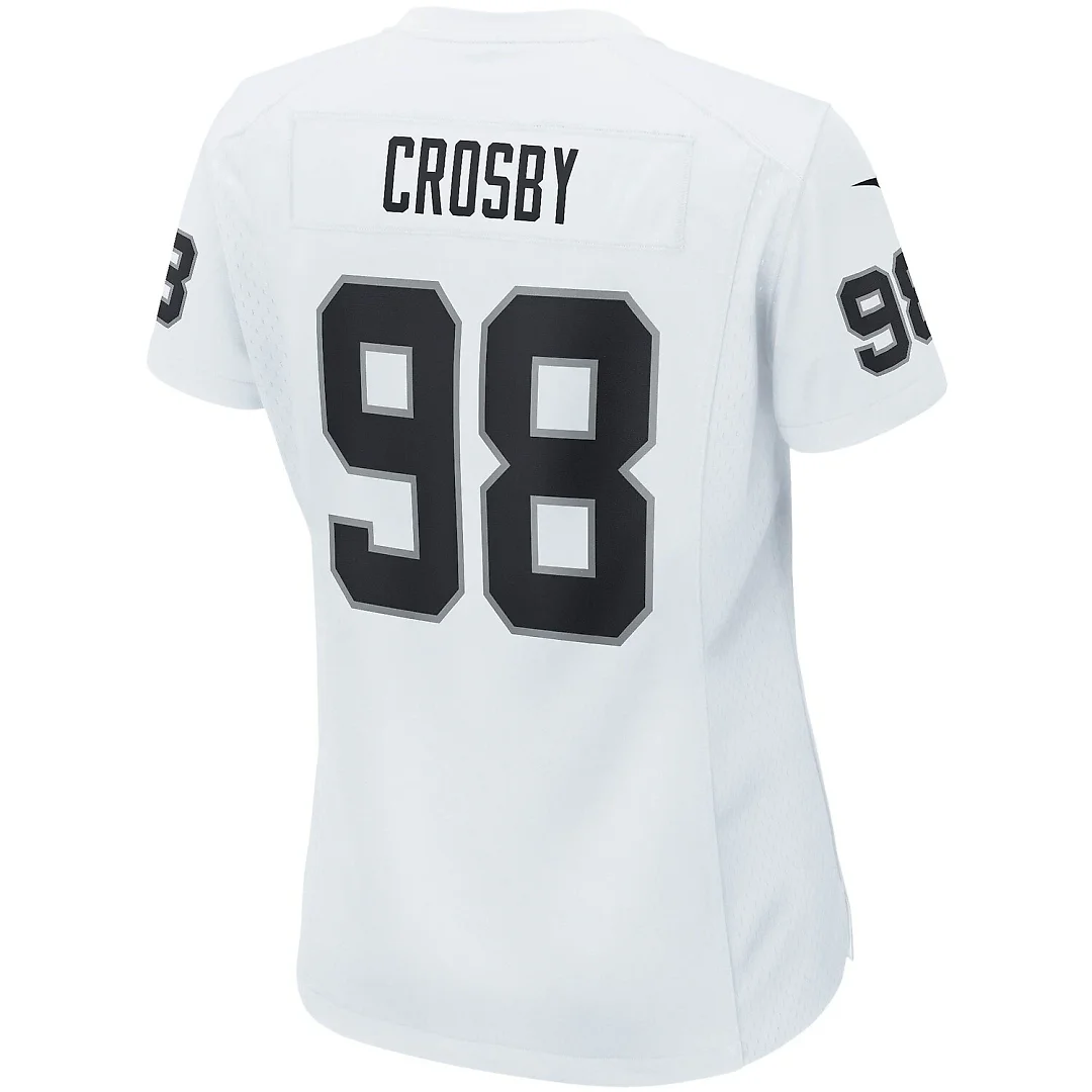Zennovawear Maxx Crosby Las Vegas Raiders Women's Game Jersey - White