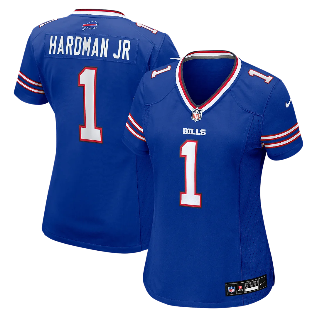 Zennovawear Mecole Hardman Buffalo Bills Women's Team Game Jersey - Royal
