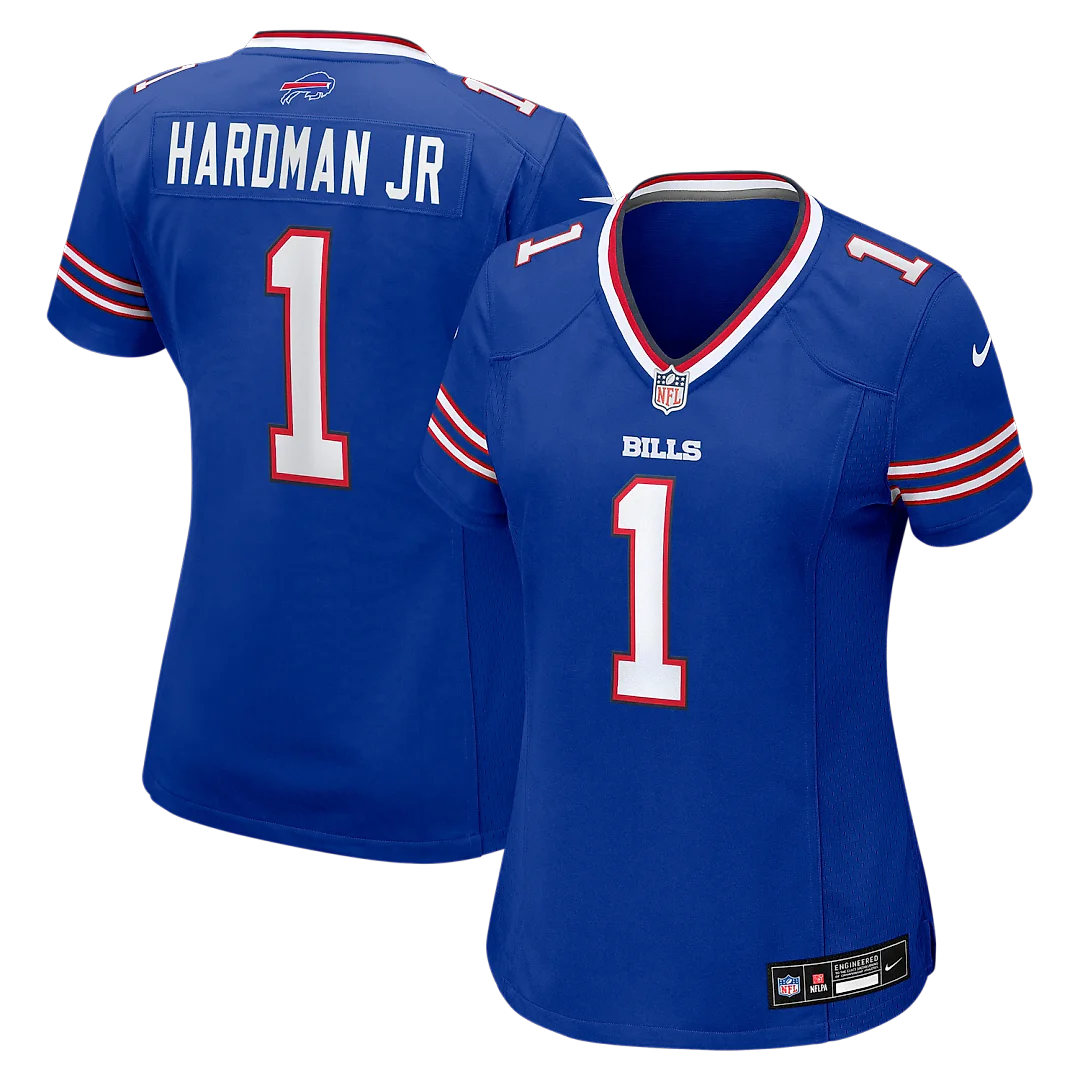 Zennovawear Mecole Hardman Buffalo Bills Women's Team Game Jersey - Royal