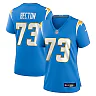 Zennovawear Mekhi Becton Los Angeles Chargers Women's Team Game Jersey - Powder Blue